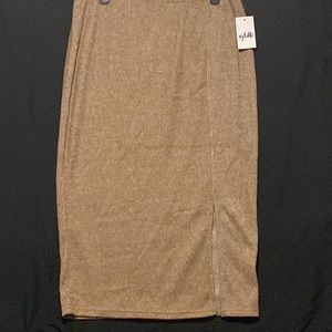 NWT size xl soft pencil skirt with slit